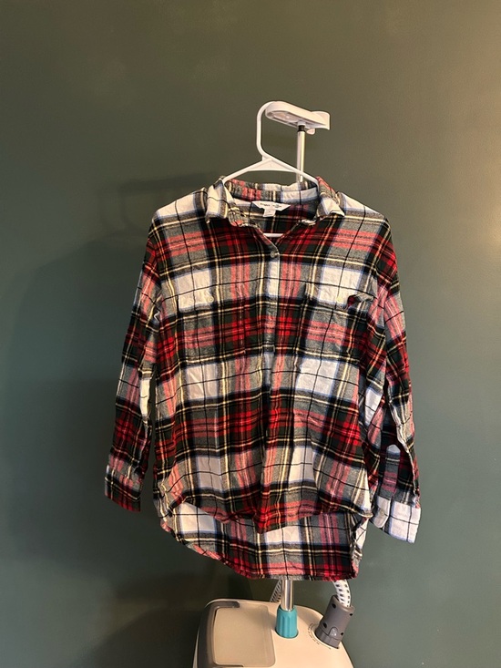 Old Navy Tops - Old Navy Multi-Color Plaid Boyfriend Shirt